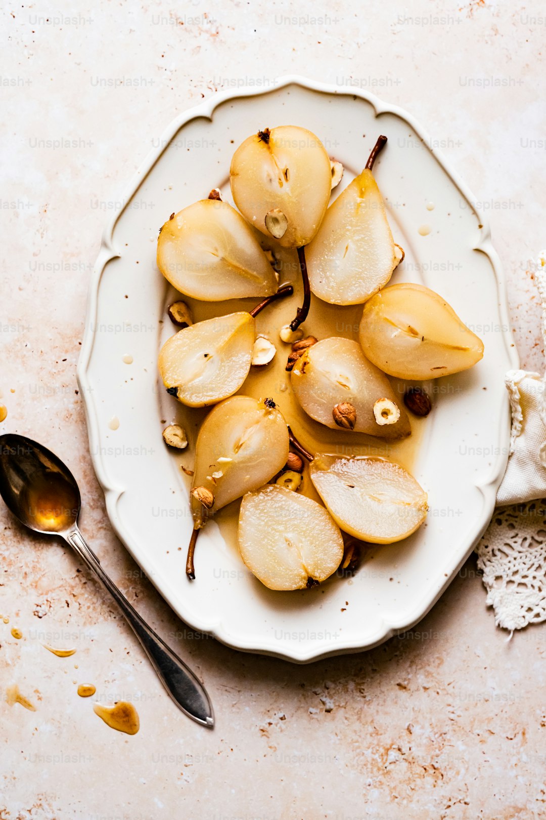 Pear & Walnut Salad with Honey-Lime Dressing